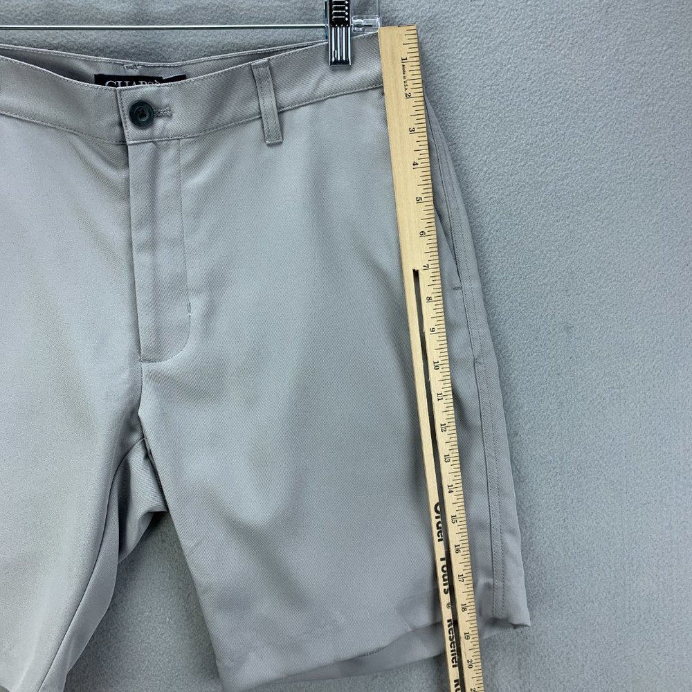 **SOLD**Chaps Ralph Lauren Mens Golf Shorts 34 Flat Front Gray Moisture Wicking - Picture 6 of 9